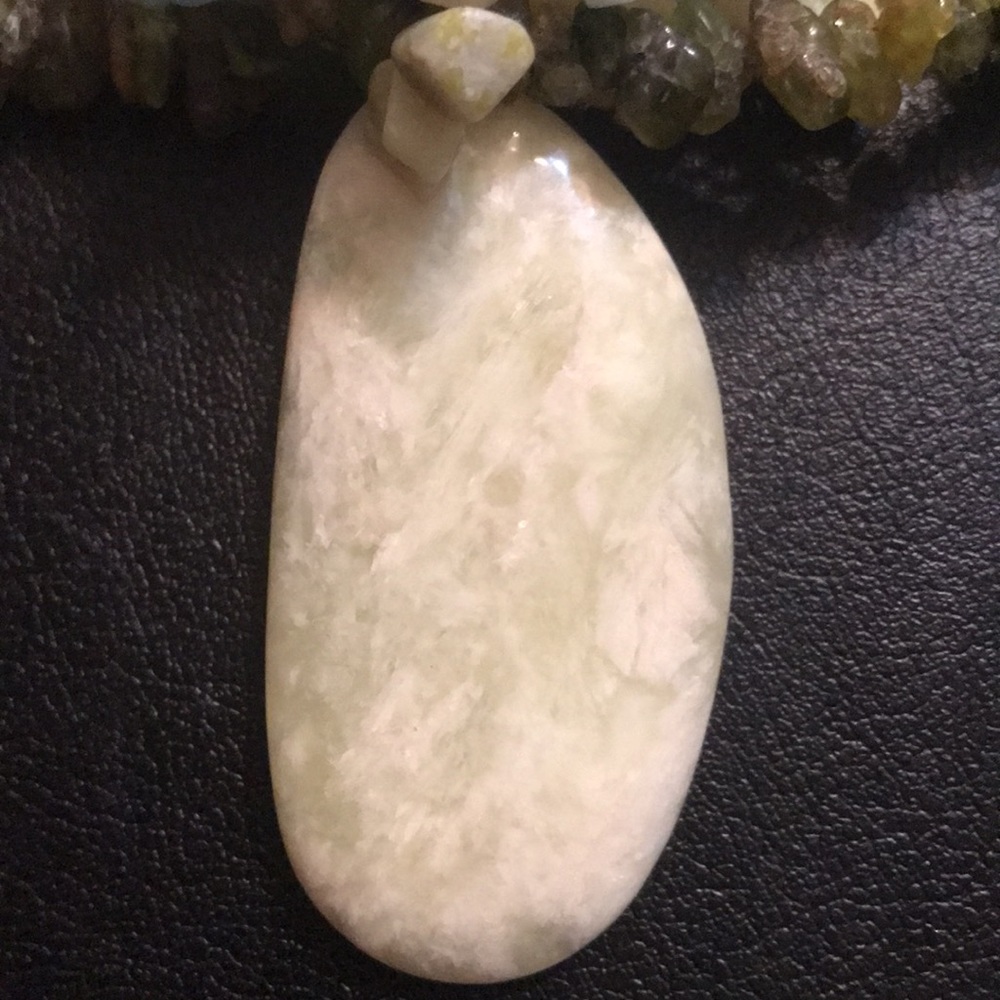 Genuine stones and pendant 3 strands - Picture 2 of 4